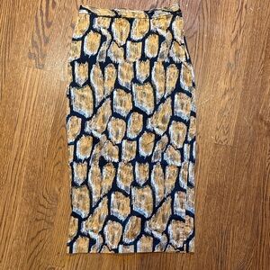 HUNTER BELL Black and Tan Pencil Skirt